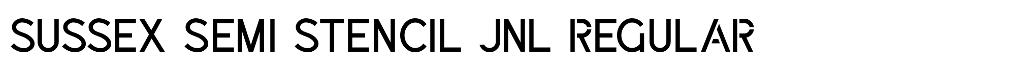 Sussex Semi Stencil JNL Regular image